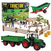 DLA DZIECI TRAKTOR Z PRZYCZEPĄ I ZWIERZĘTAMI