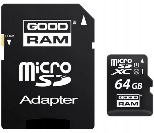 PENDRIVE KARTA PAMIĘCI GOODRAM MICROCARD 64GB MICRO SD HC UHS-I CLASS 10 na Arena.pl