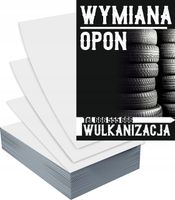 Ulotki A4 5000szt reklamowe firmowe różne wzory WYMIANA OPON wulkanizacja