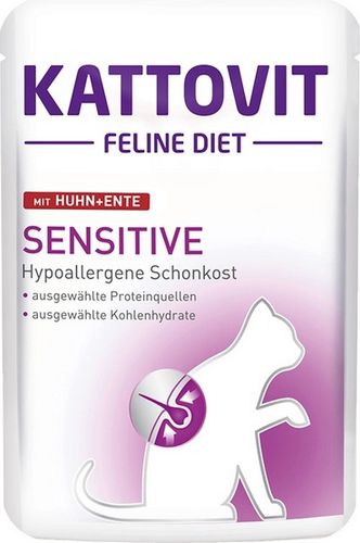 Kattovit Feline Diet Sensitive Kurczak I Kaczka Saszetka 85G na Arena.pl