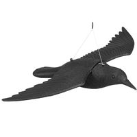 DUŻY KRUK ODSTRASZACZ PTAKÓW W LOCIE WISZĄCY BALKO