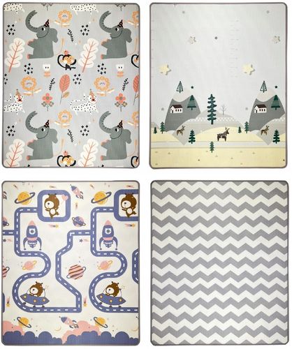 MATA EDUKACYJNA PIANKOWA DLA DZIECI DWUSTRONNA XPE 180x150 GRUBA 1CM na Arena.pl