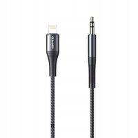 2 x KABEL AUDIO AWEI LIGHTNING/JACK 3.5 SZARY PRZESYŁ DŹWIĘKU DO GŁOŚNIKA