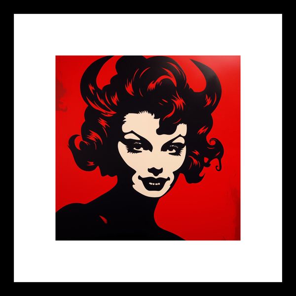 Plakat 20x20cm Czerwona Diablica zdjęcie 3