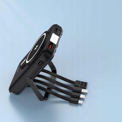 SZYBKI BEZPRZEWODOWY POWER BANK z MagSafe INDUKCYJNY PODSTAWKA 10000mAh na Arena.pl