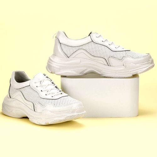 Białe Skórzane Sneakersy r.41 na Arena.pl