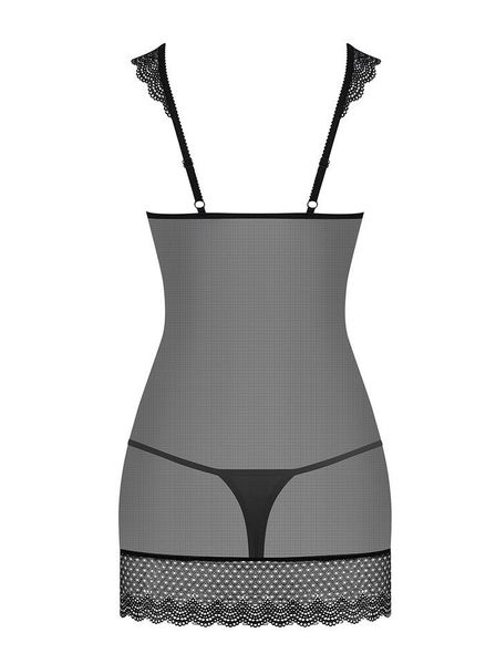 Kusząca koszulka i Stringi - Obsessive 857-CHE-1 S/M zdjęcie 4