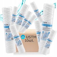 FILTR DO WODY WKŁAD SZNURKOWY 10" FILTRACJA 5 MIKRON PP5M 10 SZTUK USTM