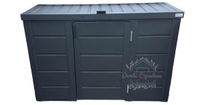 Zabudowa koszy na śmieci wiata 177x65x110 cm 3x120L antracyt ID498