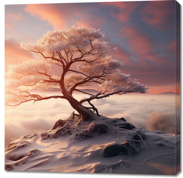 Obraz 100x100cm Zimowa Odyseja zdjęcie 1