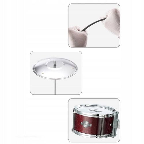 DUŻA PERKUSJA 5 BĘBNOWA KRZESEŁKO DLA DZIECKA BĘBNY TALERZE INSTRUMNET na Arena.pl