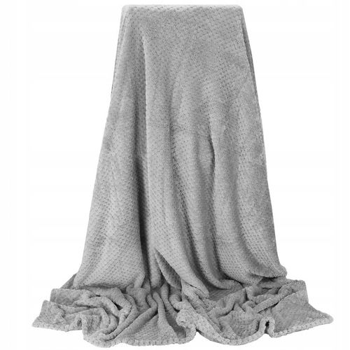 GRUBY KOC CIEPŁY NARZUTA DWUSTRONNA NA ŁÓŻKO KANAPĘ 220x200 cm PLED MIĘKKI na Arena.pl