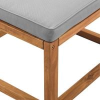 Fotel Ogrodowy DREWNIANY z PODNÓŻKIEM Poduszki