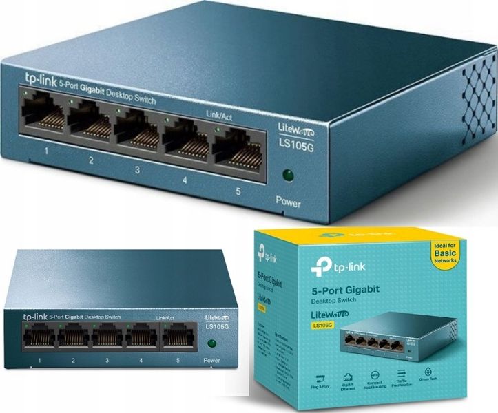 SWITCH TL-LS105G 5-PORTOWY TP-LINK zdjęcie 10