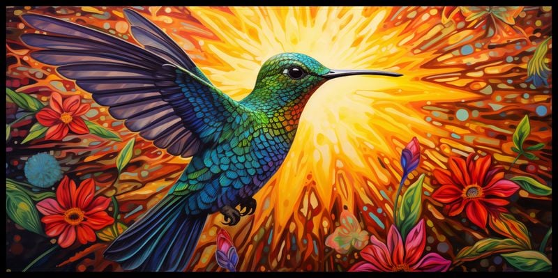 Plakat 91,3x44,5cm Koliber Barw zdjęcie 2