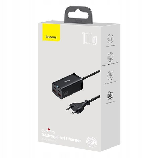 Ładowarka sieciowa BASEUS GaN3 Pro 100W Czarny zdjęcie 2
