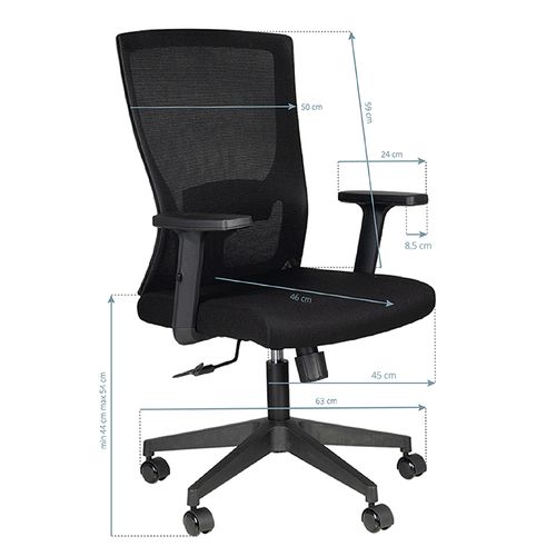 Fotel biurowy Comfort 32 czarny na Arena.pl