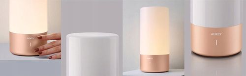 AUKEY LT-T6 Rose Gold LAMPKA NOCNA STOŁOWA RGB LED DOTYKOWA na Arena.pl