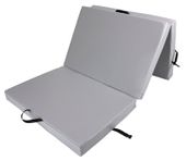 Materac gimnastyczny składany trzyczęściowy UNDERFIT 210 x 100 x 10 cm szary