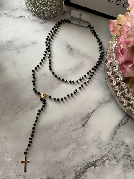 619 Różaniec naszyjnik Blueberry KONICZYNKI Stal zdjęcie 4