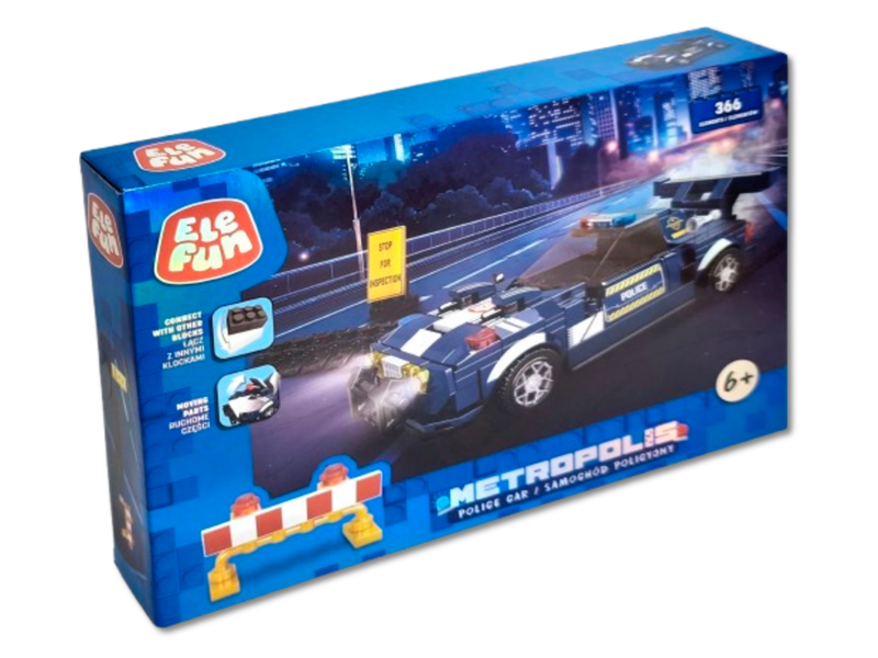 Klocki Elefun Metropolis Samochód Policyjny C5008 zdjęcie 1