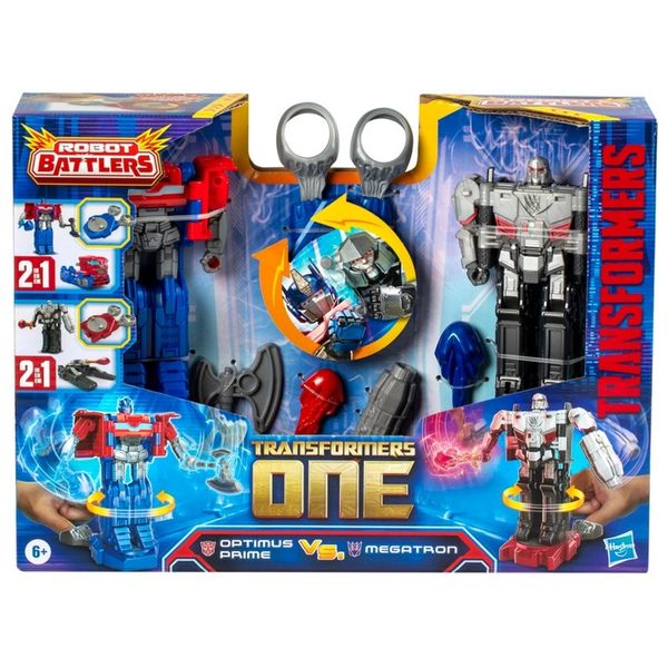 Hasbro Transformers One Figurki Optimus Prime vs Megatron Robot Battlers zdjęcie 5