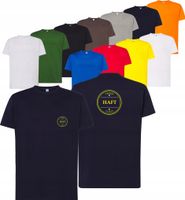 męska KOSZULKA T-SHIRT z HAFTEM firmowa reklamowa LOGO tekst grafika 20 szt