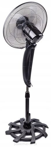 WENTYLATOR PODŁOGOWY WIATRAK STOJĄCY CZARNY CICHY 80W 135 CM na Arena.pl