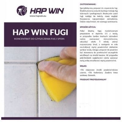 Hap Win Płyn Środek do Czyszczenia Fug i Spoin 1l na Arena.pl