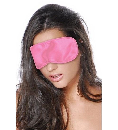 Różowa maska na oczy zdjęcie 1