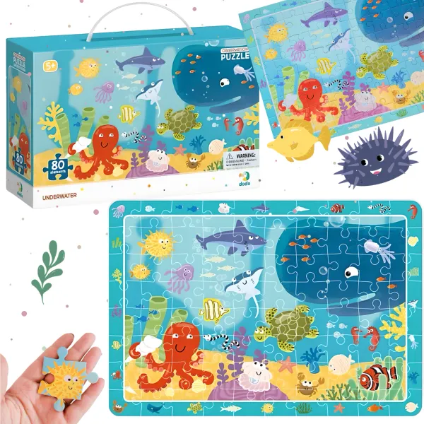 Puzzle obserwacyjne 80 elementów. Ocean zdjęcie 12
