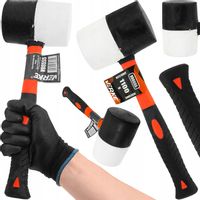 MŁOTEK GUMOWY BRUKARSKI BLACHARSKI DO KOSTKI BRUKOWEJ 1100g FIBERGLASS