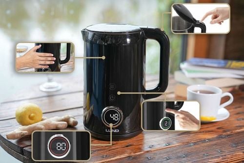 CZAJNIK ELEKTRYCZNY LUND 2200W 1,7L CZARNY Z REGULACJĄ TEMPERATURY na Arena.pl