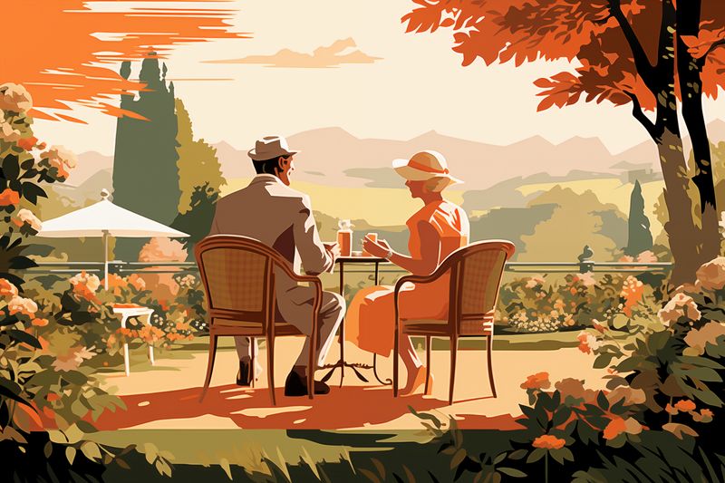 Plakat 45x30cm Retro Randka zdjęcie 1