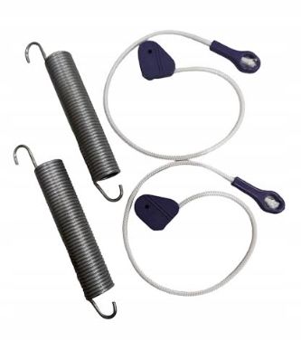 Kpl. sprężyn i linek zawiasu drzwi zmywarki Beko zdjęcie 3