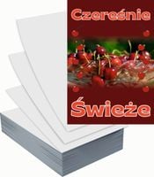 Ulotki A4 reklamowe firmowe 100szt projekt w cenie CZEREŚNIE ŚWIEŻE