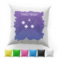 POSZEWKA Z NADRUKIEM BAWEŁNIANA 40x40CM - XBOX KONSOLA