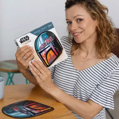 Puzzle drewniane 160 elementów. The Mandalorian na Arena.pl