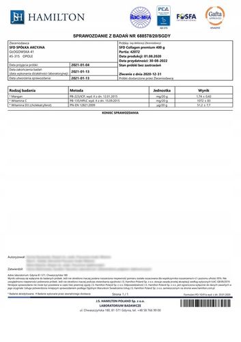 SFD COLLAGEN PREMIUM 400G SMAK COLA KOLAGEN WŁOSY CELLULIT STAWY KOŚCI na Arena.pl