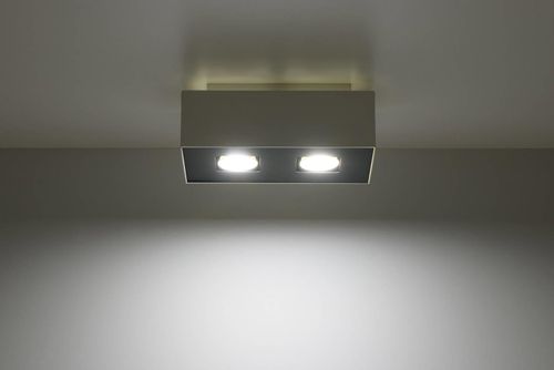 Downlight LAMPA sufitowa SL.0067 prostokątna OPRAWA metalowa biała na Arena.pl