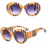 Damskie OKULARY PRZECIWSŁONECZNE Muchy UV400 Beżowe + ETUI + ŚCIERKA