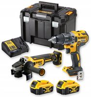 DEWALT ZESTAW COMBO DCD791 DCG405 2xAKU DCK2020P2T