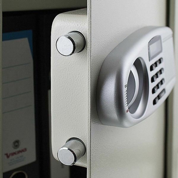 Sejf elektroniczny jasny szary zdjęcie 2