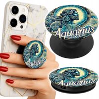 Uchwyt do telefonu Popsocket na palce/stojak ZNAK ZODIAKU WODNIK ASTRONOMIA