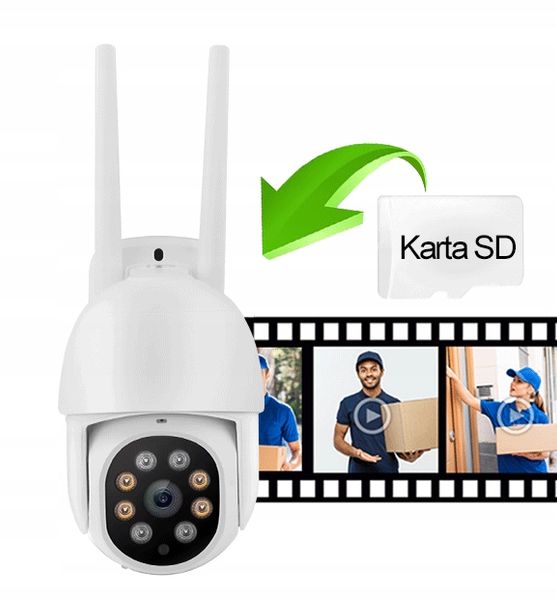 Kamera Zewnętrzna Obrotowa IP WiFi 8MPx 8MP 4K ULTRA HD 4x ZOOM zdjęcie 9
