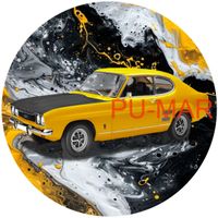 Opłatek na tort  Ford Mustang Focus Fiesta Bronko  Auto Samochód Gruby 20cm