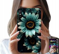 ETUI DO XIAOMI REDMI 9A - NIEBIESKA GERBERA STOKROTKA KWIAT +FOLIA