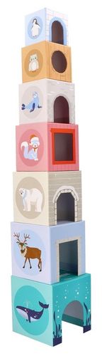 Piramida z kubeczków zwierzęta arktyczne na Arena.pl