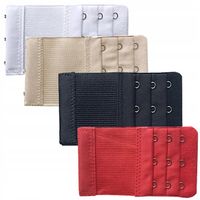 PRZEDŁUŻKA DO BIUSTONOSZA Zapięcie Przedłużki do Stanika 3 Rzędowe 4 Sztuki