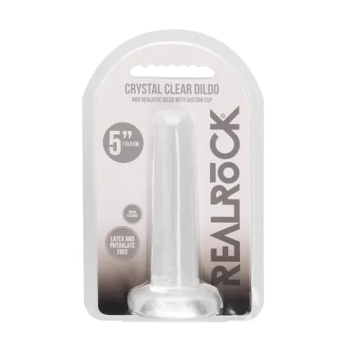 realrock crystal clear model z przyssawką 13,5 cm - transparentny na Arena.pl
